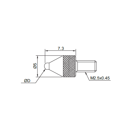 ACCUD końcówka węglikowa 1,8 mm 270-001-23