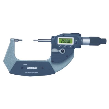 ACCUD mikrometr elektroniczny klinowy 0-25/0,001mm IP65 318-001-03 