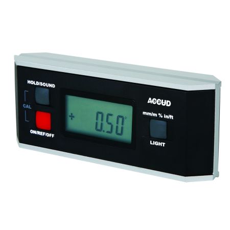 ACCUD poziomica elektroniczna0-360°/0.1° z magnesem (150x60x33mm) 722-360-01