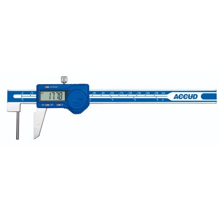 ACCUD suwmiarka elektroniczna 150/0.01mm do pomiarów grubości rur z wyjściem danych 137-006-11