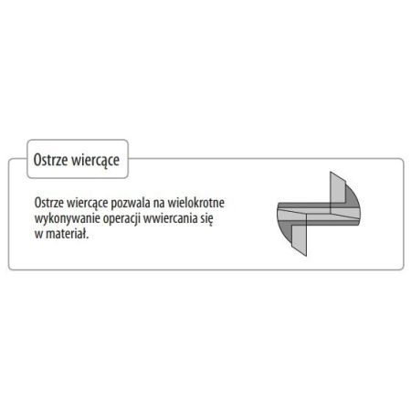 CMT Frez trzpieniowy HM 14mm,z ostrzem wiercącym 174.141.11