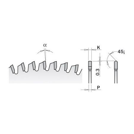 CMT piła tarczowa 250x30x3,2 HM 80 zębówdo materiałów nieżelaznych i płyt laminowanych 297.080.10M