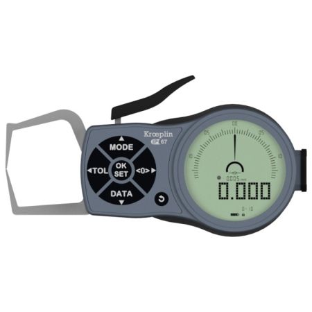 KROEPLIN macki pomiarowe elektroniczne zewnętrzne 0-10/0,001 mm K110S 854.961