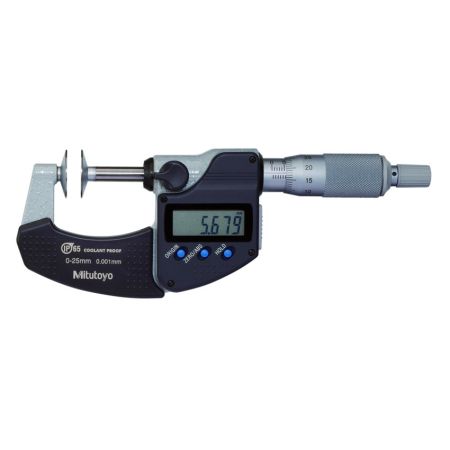 MITUTOYO mikrometr elektroniczny talerzykowy 0-25/0,001 mm IP65 323-250-30