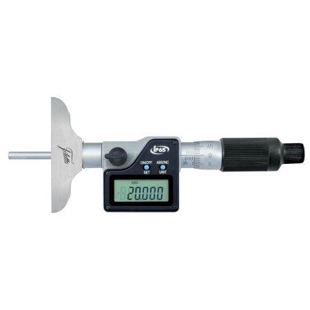 SCHUT głębokościomierz elektroniczny 0-100/0,001mm IP65 poprzeczka 63mm końcówka płaska 909.767
