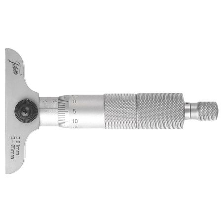 SCHUT głębokościomierz mikrometryczny 0-150/0,01 mm poprzeczka 63 mm końcówka płaska 906.973