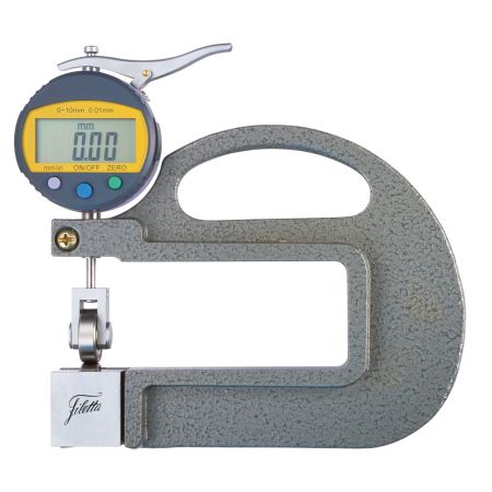 SCHUT grubościomierz elektroniczny 0-10/0,01mm z rolką 906.389