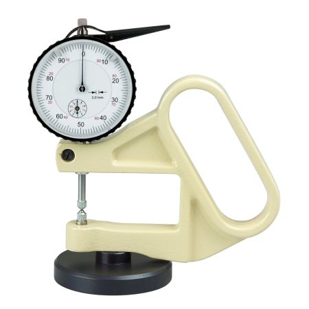 SCHUT grubościomierz zegarowy 0-10/0,01mm z płaską końcówką Ø 5mm 853.004