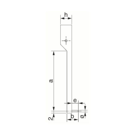 SCHUT końcówki zewnętrzne 70 mm Ø 4 mm do suwmiarki uniwersalnej 910.297