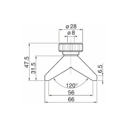 SCHUT podstawa (mostek) 66x16mm do czujnika 906.644