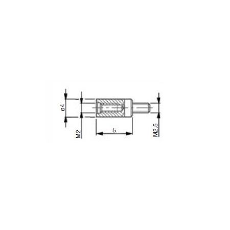 SCHUT przejściówka (adapter) do końcówek M2,5/M2 960.276