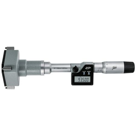 SCHUT średnicówka 3-punktowa elektroniczna 87-100/0.001 mm do ślepych otworów IP65 910.125