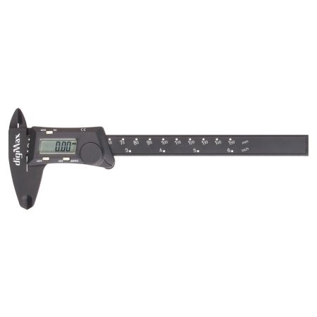 SCHUT suwmiarka elektroniczna 150/0,01 mm digiMax z tworzywa sztucznego 837.201 