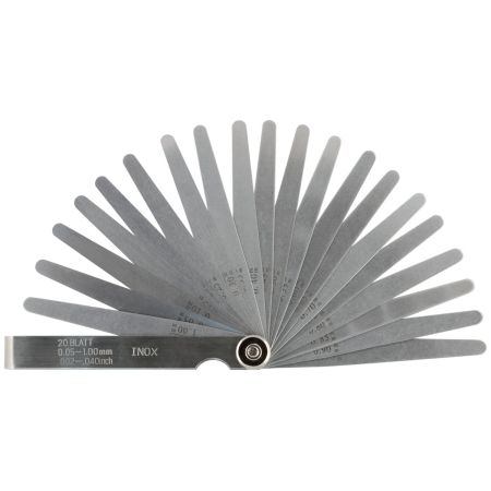 SCHUT szczelinomierz 8-listkowy 0,05-0,5 mm 909.904
