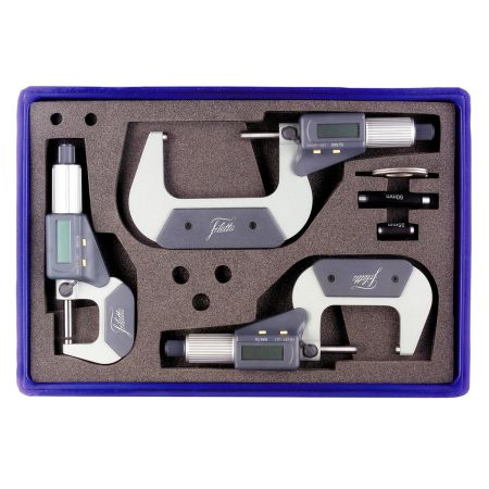 SCHUT zestaw mikrometrów elektronicznych 0-75/0,001 mm 908.769