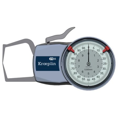 KROEPLIN macki pomiarowe analogowe zewnętrzne 0-10/0,005 mm D110S 854.959