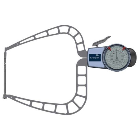 KROEPLIN macki pomiarowe analogowe zewnętrzne 0-50/0,05 mm D450F 854.044