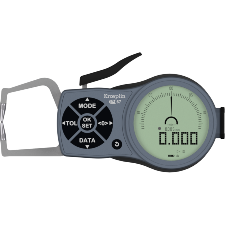 KROEPLIN macki pomiarowe elektroniczne zewnętrzne 0-10/0,001 mm K110 854.905 